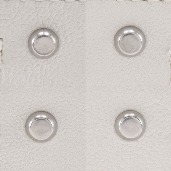 BOTTEGA VENETA White Leather Intrecciato Bag - Picture 9 of 16